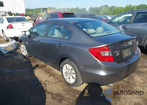 2012 Honda Civic Lx from USA, damaged, VIN 2HGFB2F53CH599657